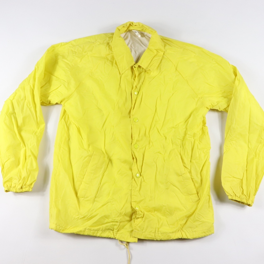 80s New Cheetah Mens Lined Warm Up Jacket Yellow